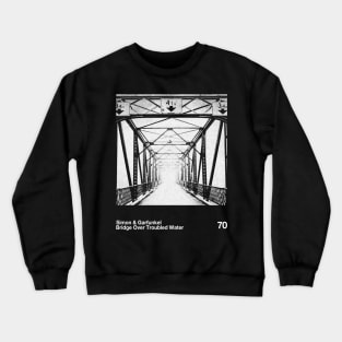 Simon & Garfunkel - Bridge Over Troubled Water / Minimalist Pantone Graphic Crewneck Sweatshirt